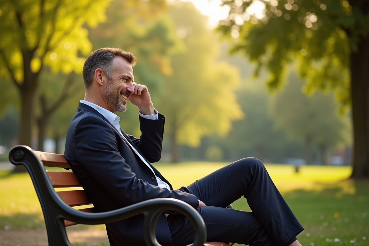sourire contrasté